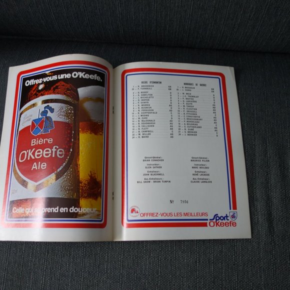 Nordiques de Quebec Oilers D'Edmonton Program - Picture 6 of 16